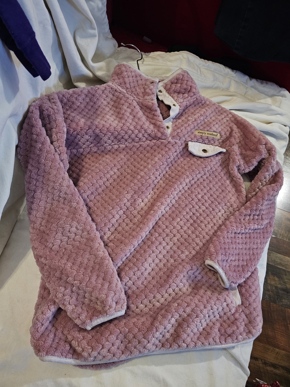 Simply Southern Plush Pullover Jacket - Dusty Pink